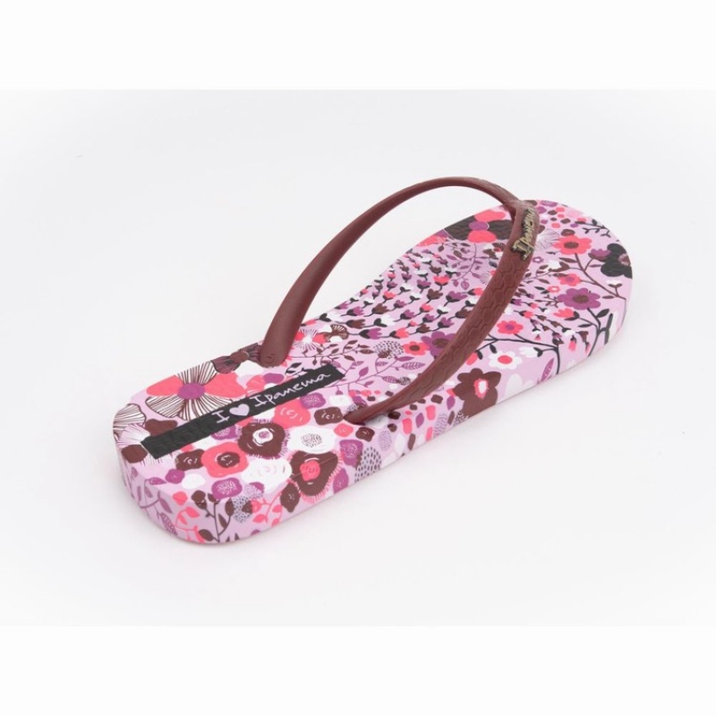 Purple / Burgundy Women's Ipanema Pop Flip Flops | 6094832-ER