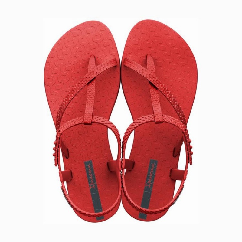 Red Women's Ipanema Aphrodite Sandals | 4980715-CM