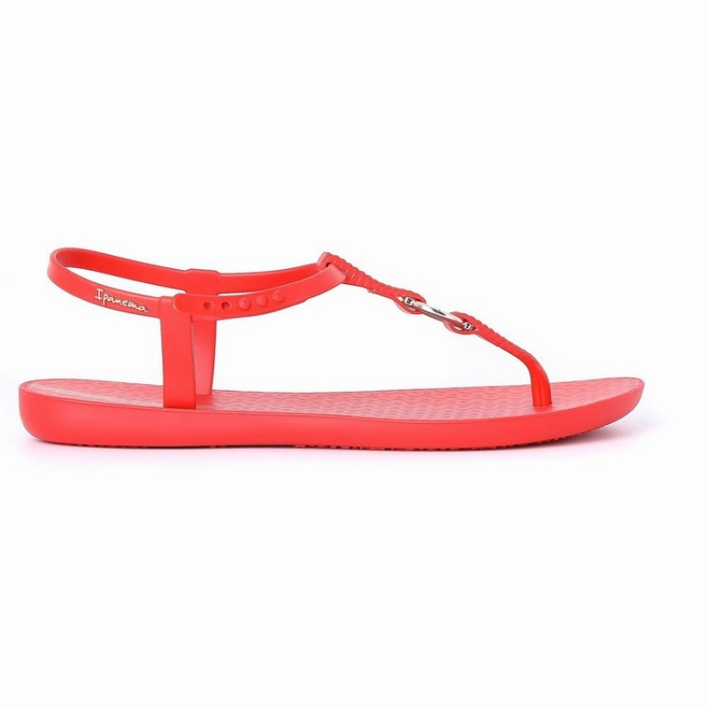 Red Women's Ipanema Link Sandals | 4126930-YV