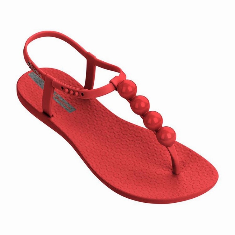 Red Women's Ipanema Pearl Sandals | 1502486-BL