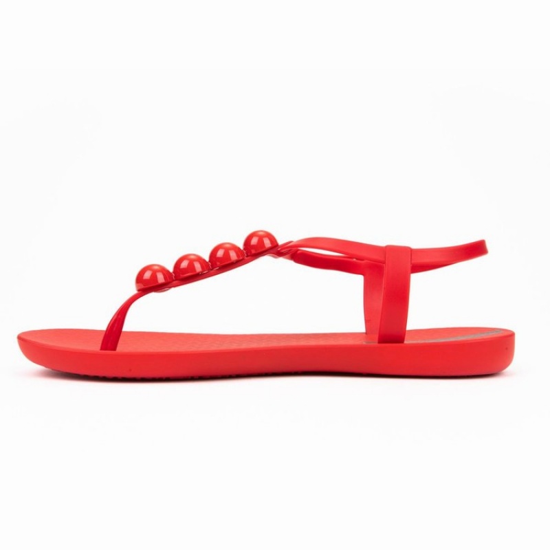 Red Women's Ipanema Pearl Sandals | 1502486-BL