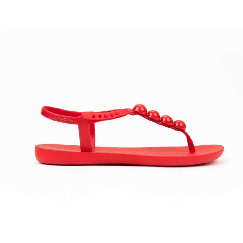 Red Women's Ipanema Pearl Sandals | 1502486-BL