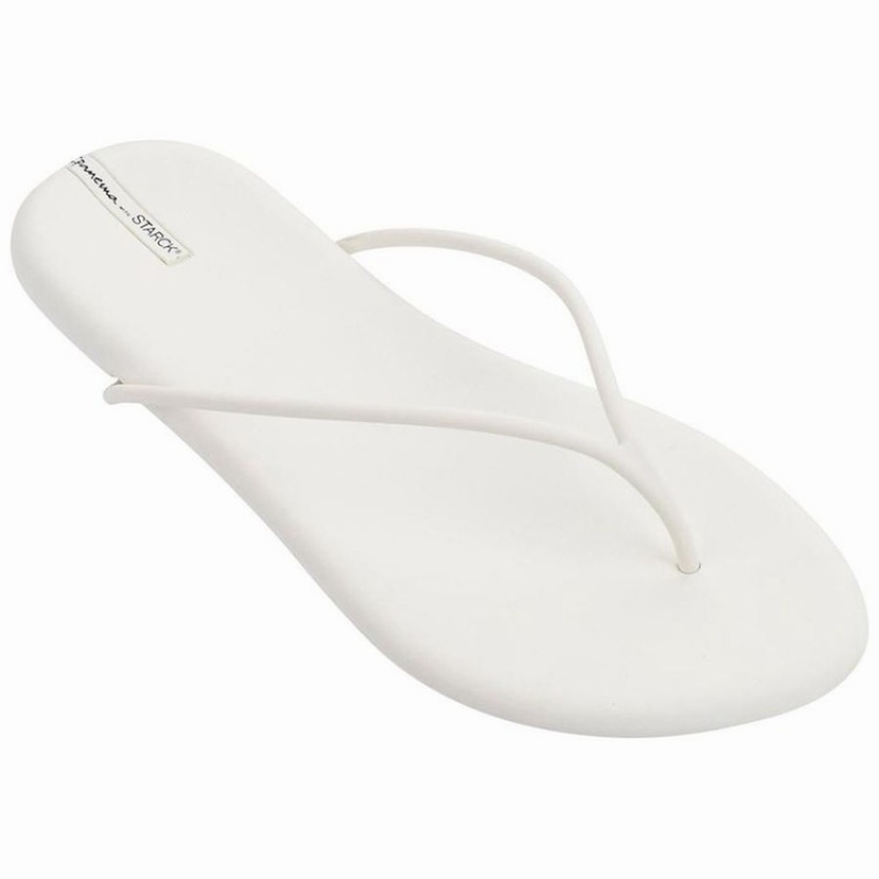 White Women\'s Ipanema Philippe Starck Thing M II Flip Flops | 8742963-WT