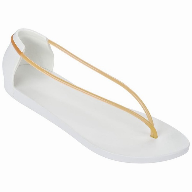 White / Orange Women\'s Ipanema Philippe Starck Thing N Sandals | 5186970-IY