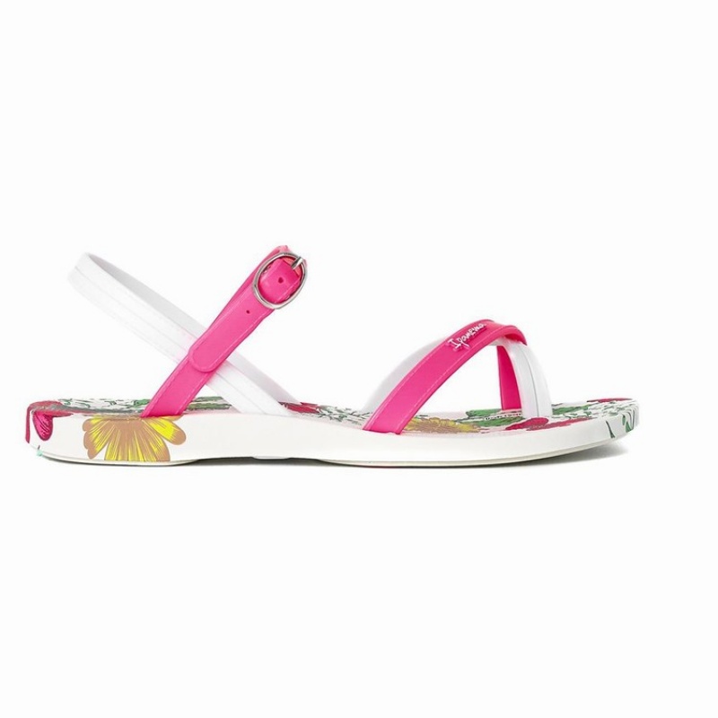 White / Pink Kids'' Ipanema Suzi Print II Sandals | 9150426-OH