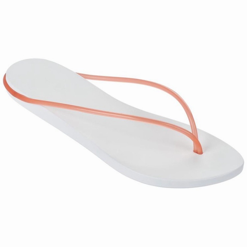 White / Pink Women\'s Ipanema Philippe Starck Thing M Flip Flops | 5369284-PR