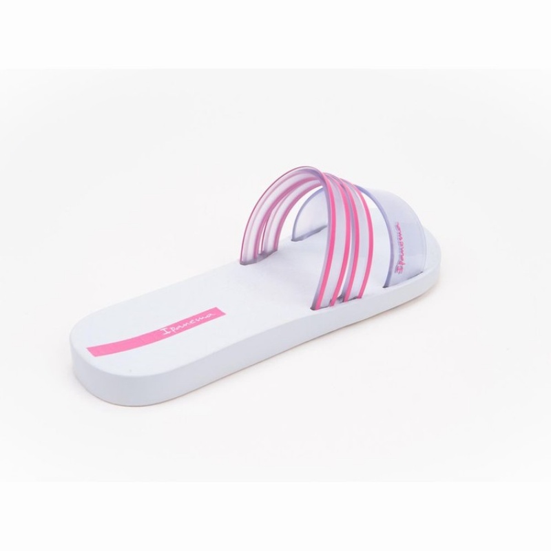 White / Pink Women's Ipanema Ziggy Sandals | 9087264-VX