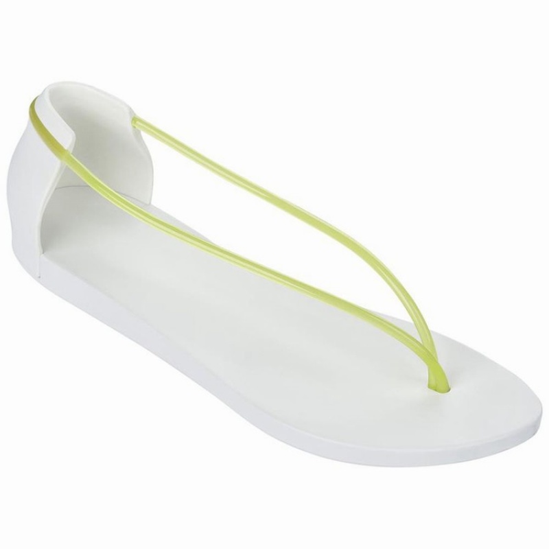 White / Yellow Women\'s Ipanema Philippe Starck Thing N Sandals | 3142965-PJ