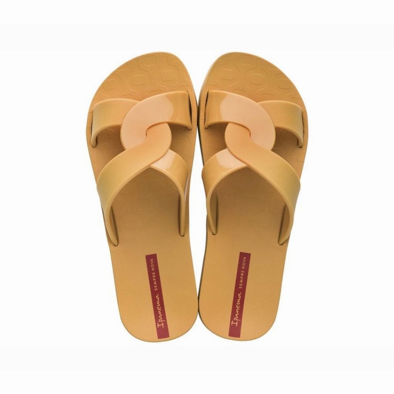 Yellow Women\'s Ipanema Feel Slides | 8359640-AK