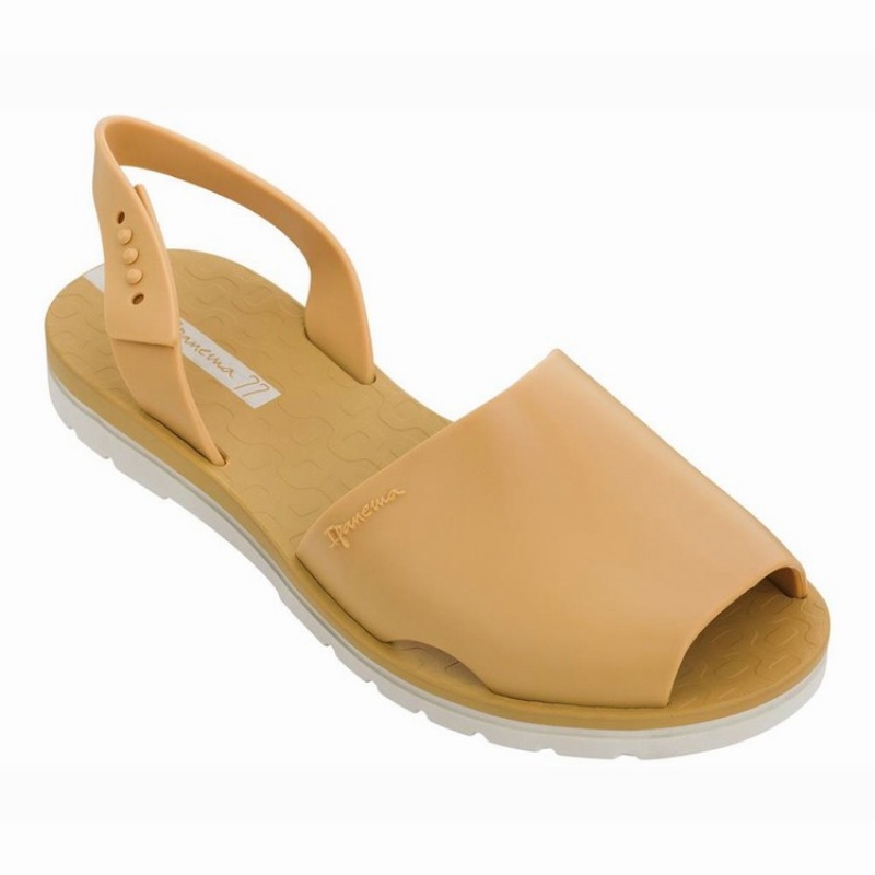 Yellow / Beige Women's Ipanema Barcelona Sandals | 8673105-HN