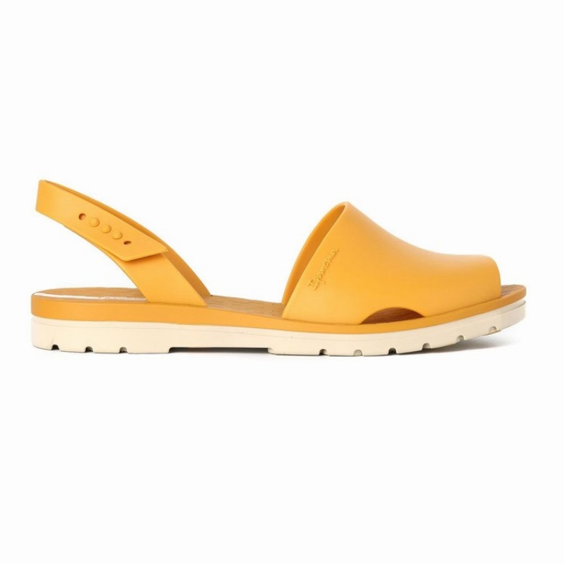 Yellow / Beige Women's Ipanema Barcelona Sandals | 8673105-HN